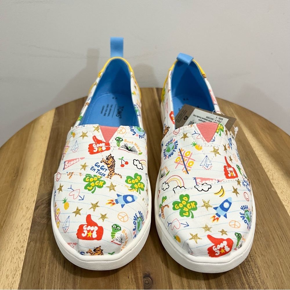TOMS Youth Alpargata Notebook Doodle Print - Picture 4 of 10